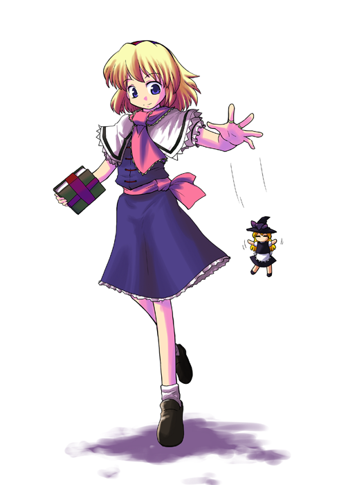 kirisame marisa and alice margatroid (touhou) drawn by akase_rai