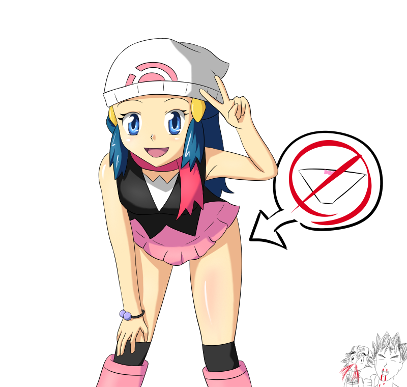 dawn, ash ketchum, and brock (pokemon) drawn by dan_hibiki
