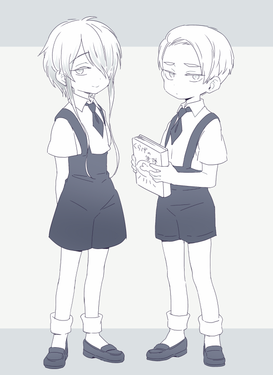 cairngorm and ghost quartz (houseki no kuni) drawn by nao_(necomugi)