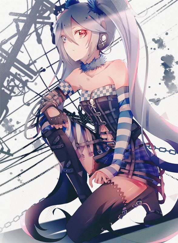 hatsune miku (vocaloid and 2 more) drawn by bananaxcs7