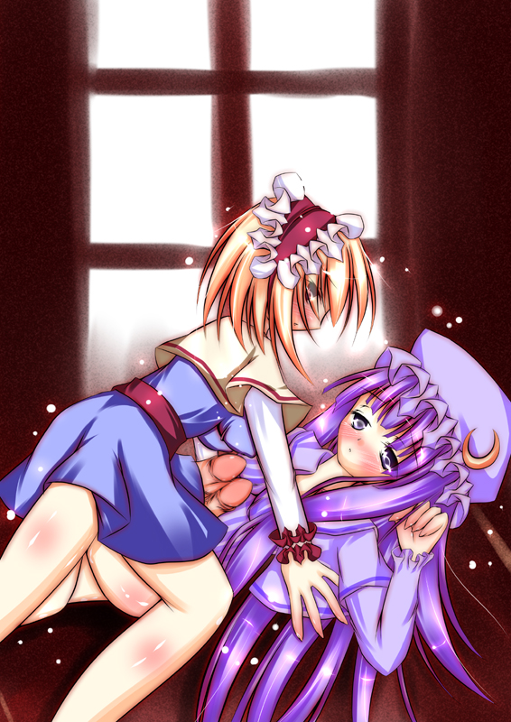 alice margatroid and patchouli knowledge (touhou) drawn by null_(pixiv18004)