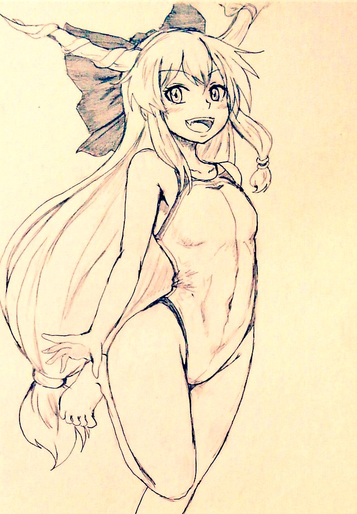 ibuki suika (touhou) drawn by d-m_(dii_emu)