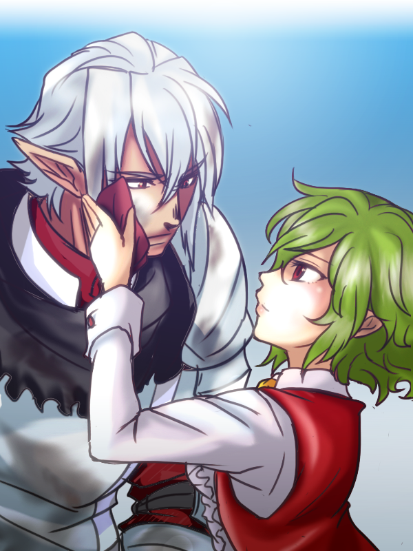 kazami yuuka and buront (touhou and 3 more) drawn by maruman