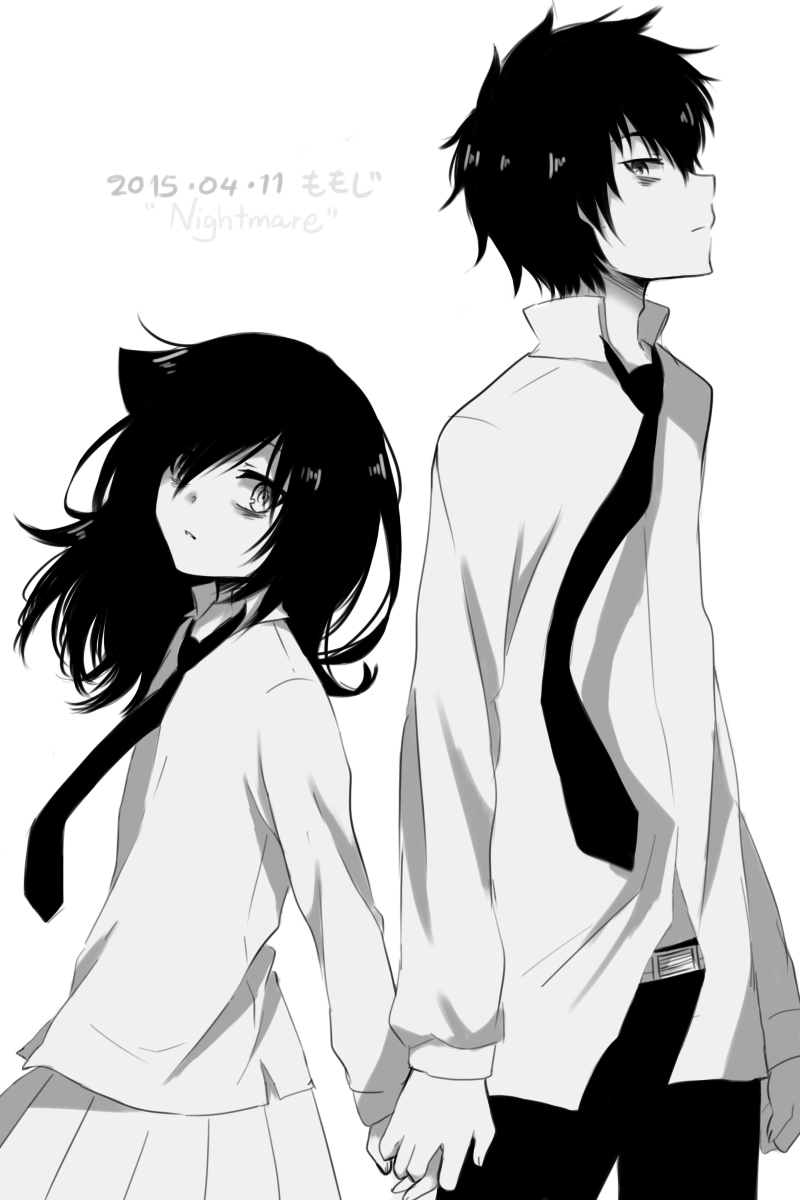kuroki tomoko and kuroki tomoki (watashi ga motenai no wa dou kangaetemo omaera ga warui!) drawn by momoji_(momojihiha)