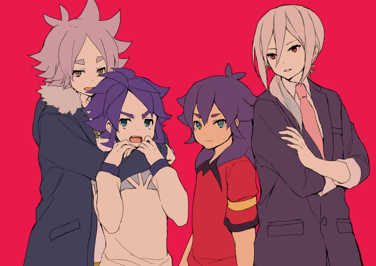 afuro terumi, fubuki shirou, kishibe taiga, and yukimura hyouga (inazuma eleven and 1 more) drawn by tokio_neo