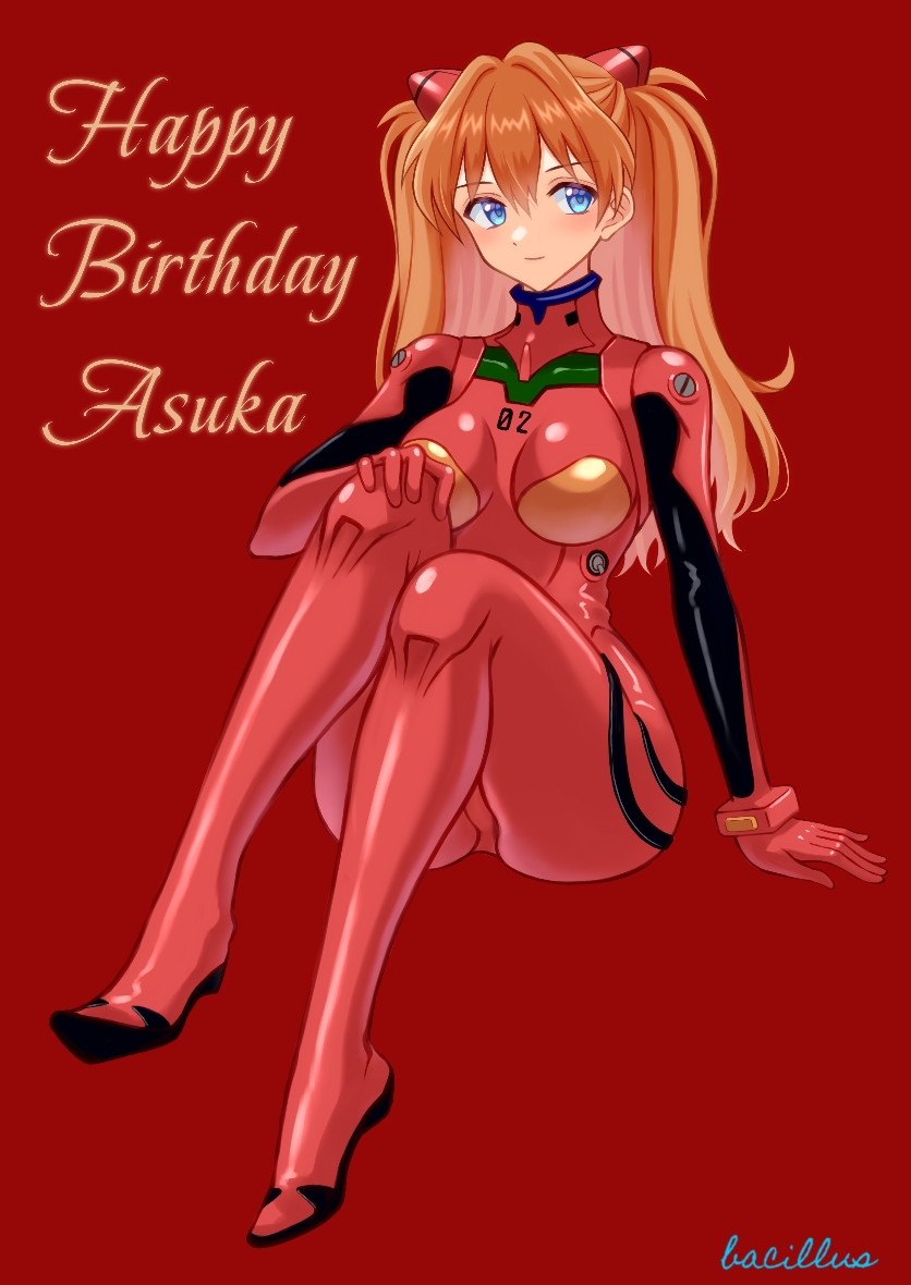 souryuu asuka langley (neon genesis evangelion) drawn by bacillus