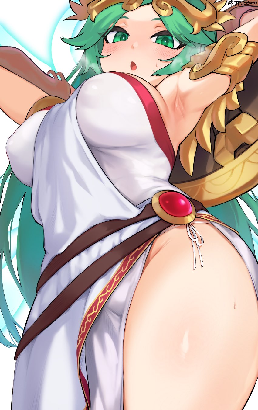 palutena (kid icarus and 1 more) drawn by jtveemo
