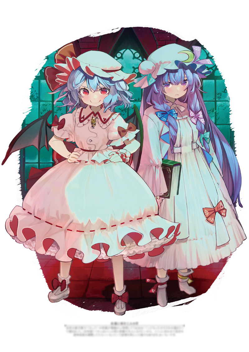 remilia scarlet and patchouli knowledge (touhou) drawn by syuri22