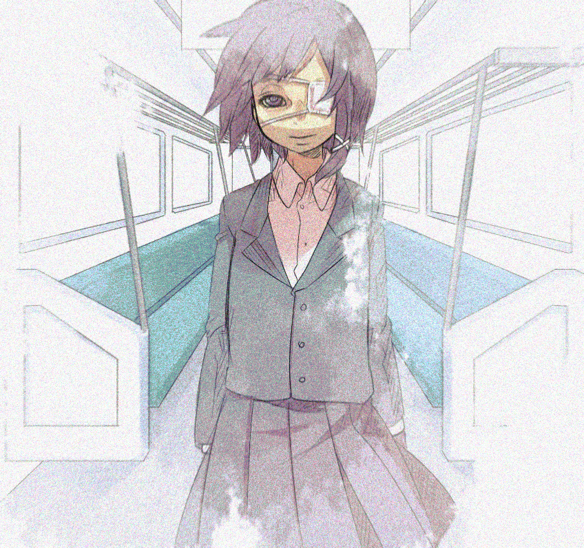 iwakura lain and shindou chihiro (serial experiments lain and 1 more) drawn by fujitsuna