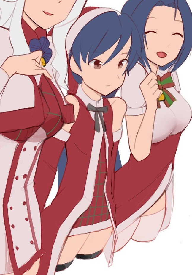 kisaragi chihaya, shijou takane, and miura azusa (idolmaster) drawn by ch2haya_p