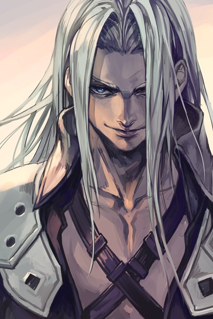 sephiroth (final fantasy and 1 more) drawn by hungry_clicker