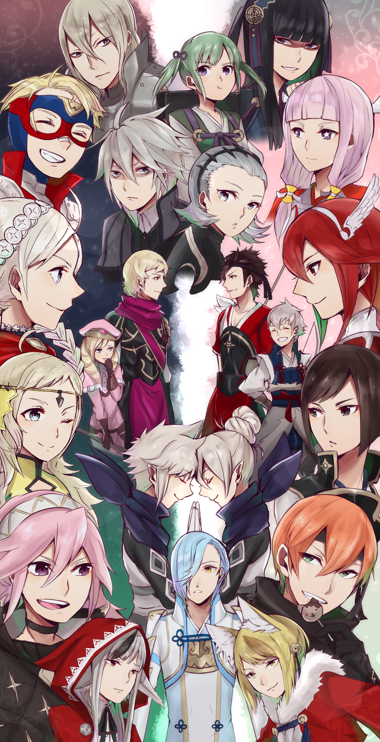 nina, ophelia, selkie, velouria, soleil, and 17 more (fire emblem and 1 more) drawn by chlxms