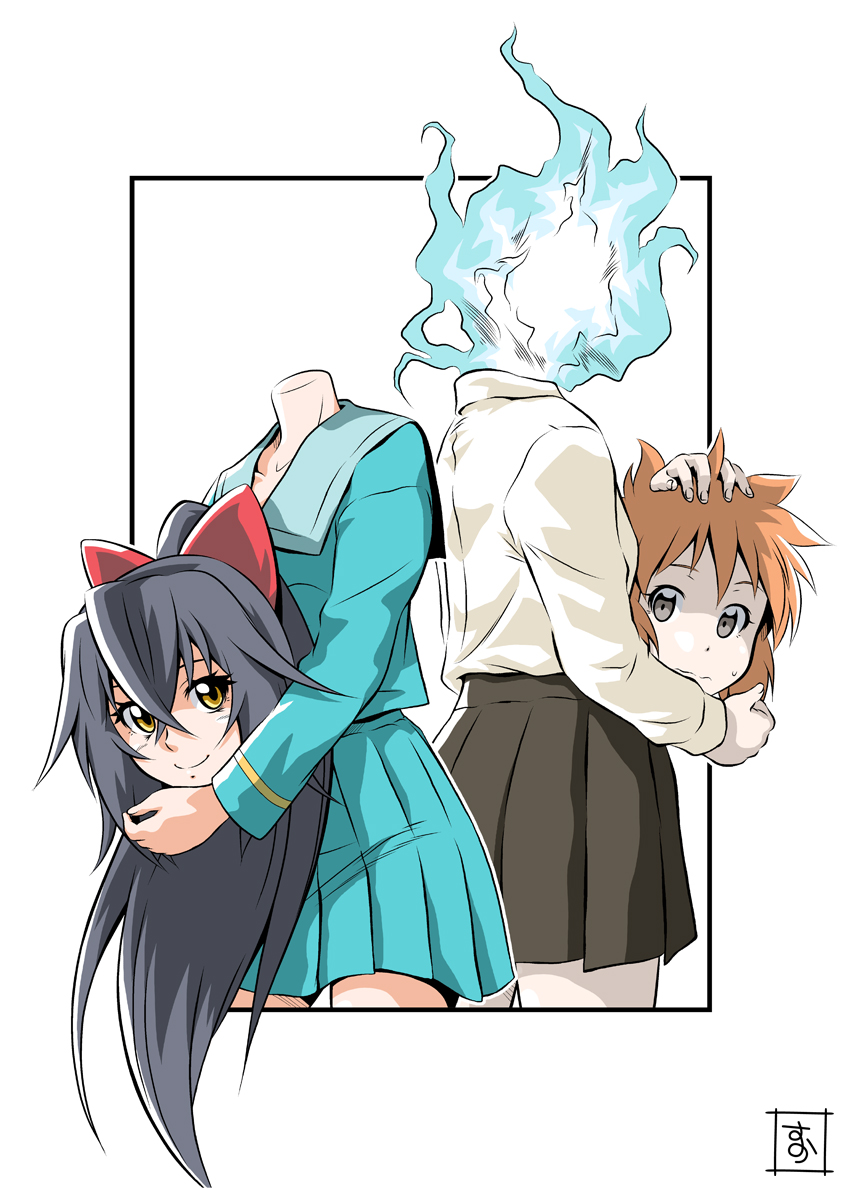 machi kyouko and itoshino dullahan (demi-chan wa kataritai and 1 more) drawn by s-now