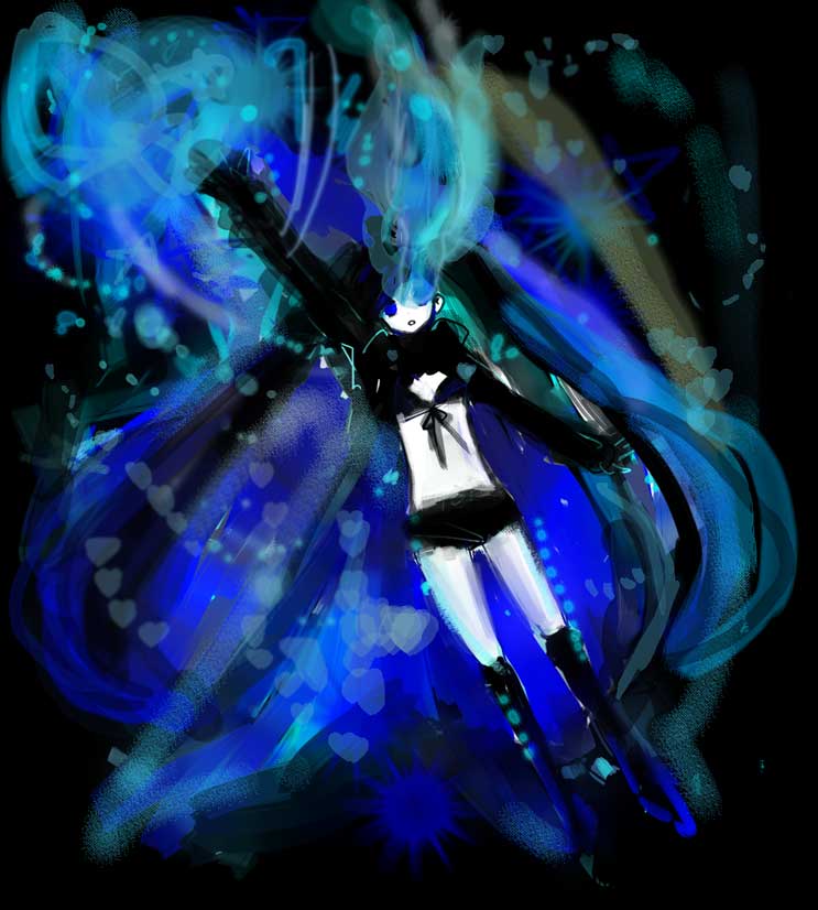 black rock shooter (black rock shooter) drawn by kazu_(gyuunyuu_tarou)