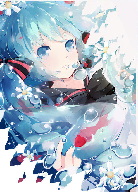 hatsune miku and bottle miku (vocaloid) drawn by attitude_(quzser)