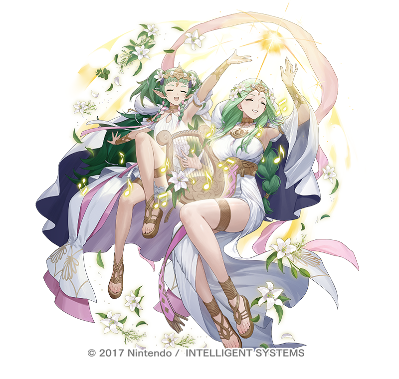 rhea and sothis (fire emblem and 2 more) drawn by ekao