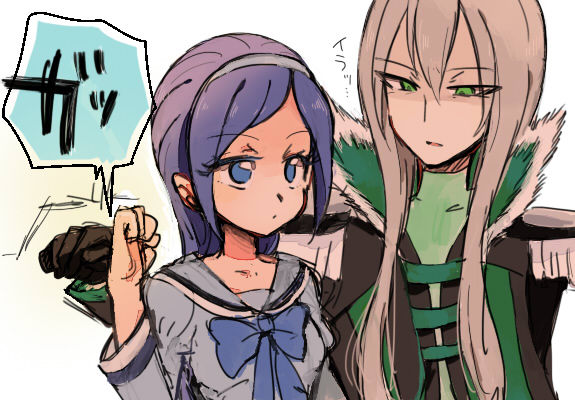 aono miki and souler (precure and 1 more) drawn by shijima_(agkm)