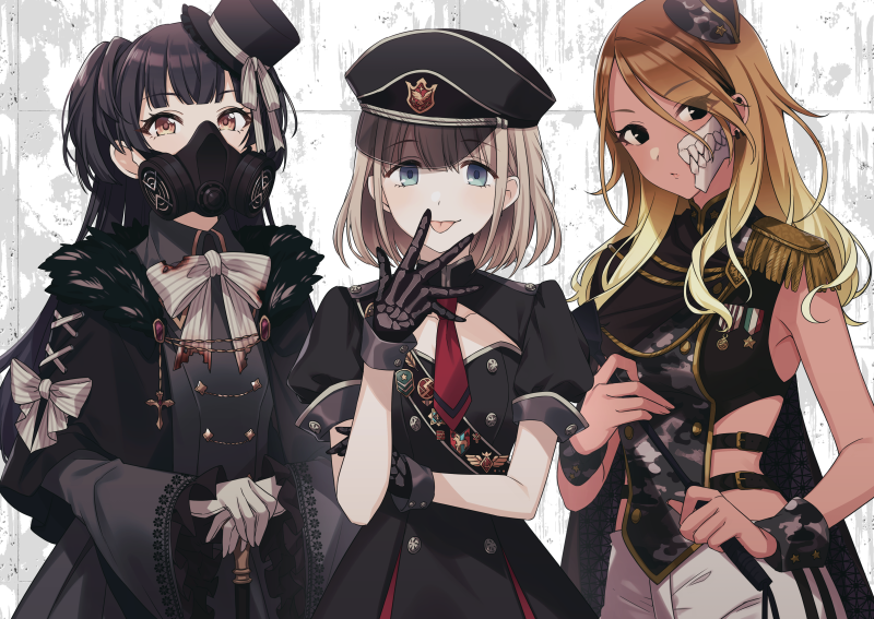 mayuzumi fuyuko, serizawa asahi, and izumi mei (idolmaster and 1 more) drawn by tomari_(veryberry00)