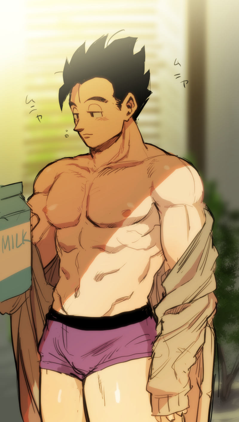son gohan (dragon ball and 1 more) drawn by siratan
