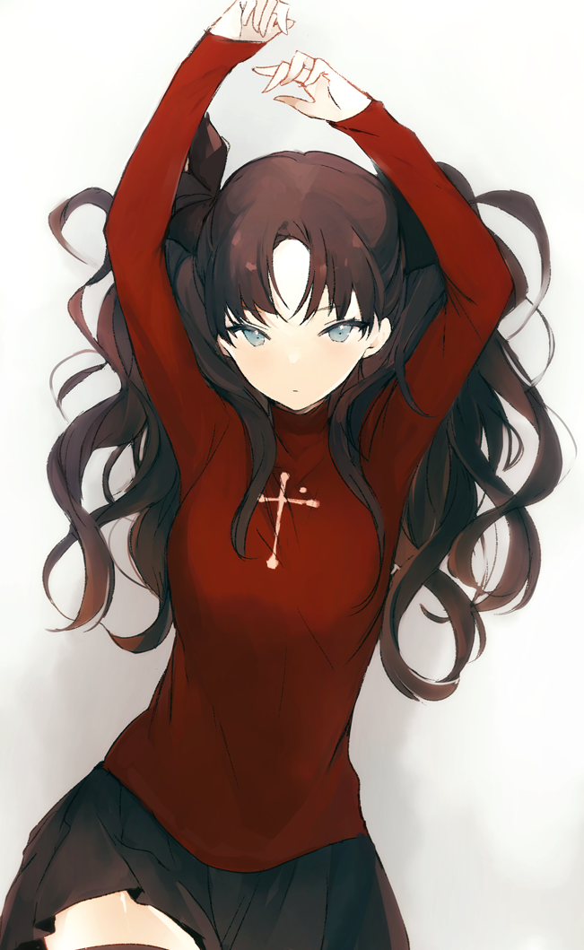 tohsaka rin (fate and 1 more) drawn by lpip