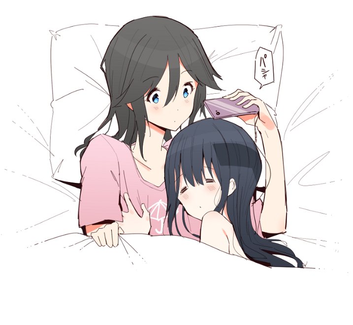 yoroizuka mizore and kasaki nozomi (hibike! euphonium and 1 more) drawn by 3d6eda