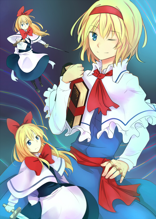 alice margatroid and shanghai doll (touhou) drawn by klent