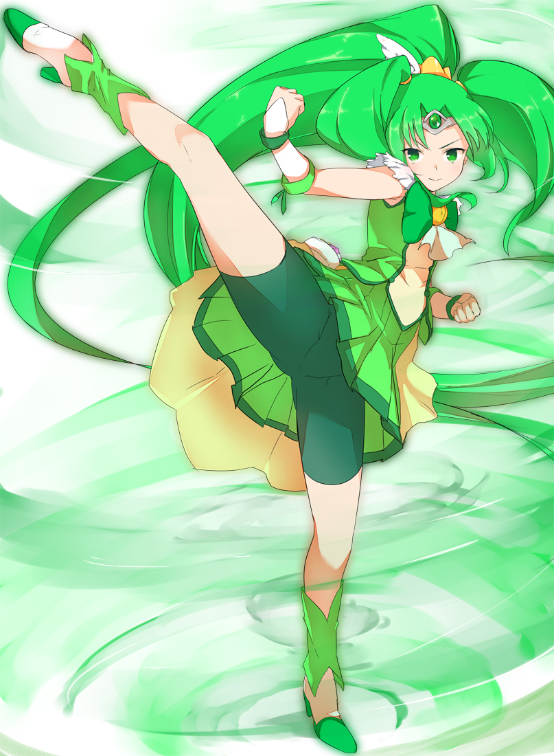 midorikawa nao and cure march (precure and 1 more) drawn by minatsuki_randoseru