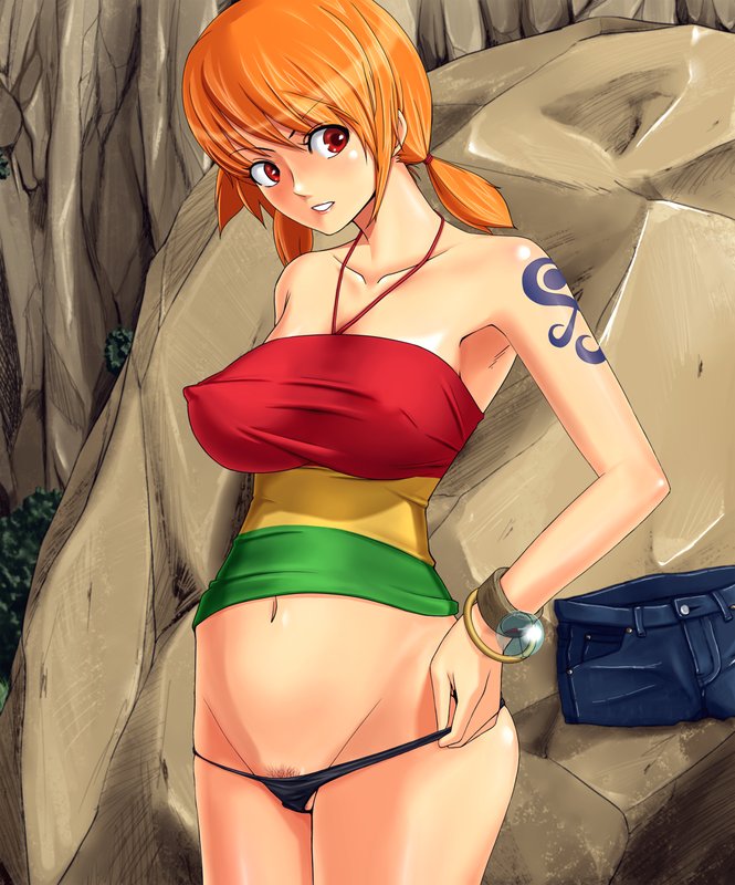 nami (one piece and 1 more) drawn by taono_kinoko