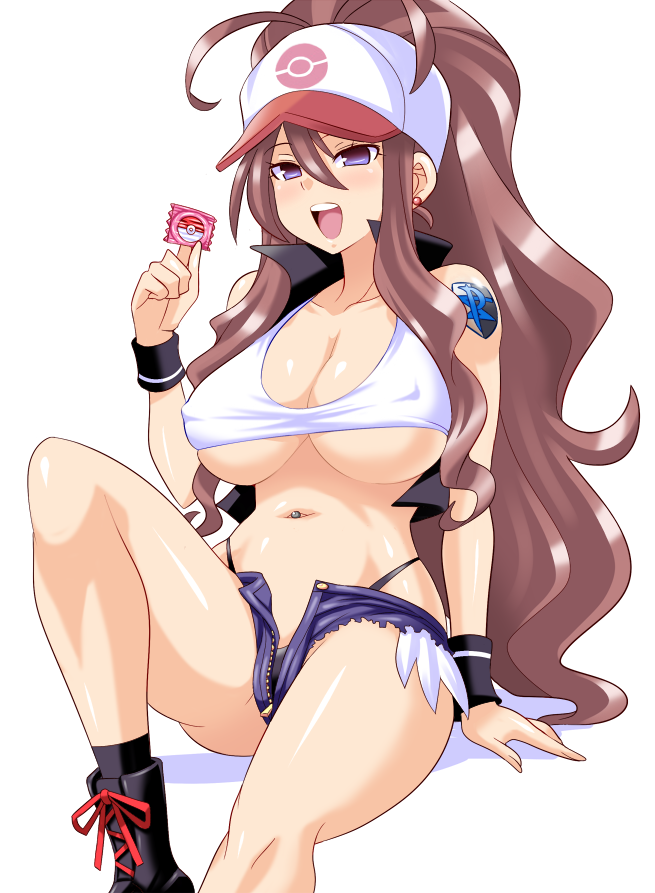 hilda (pokemon and 2 more) drawn by konno_tohiro