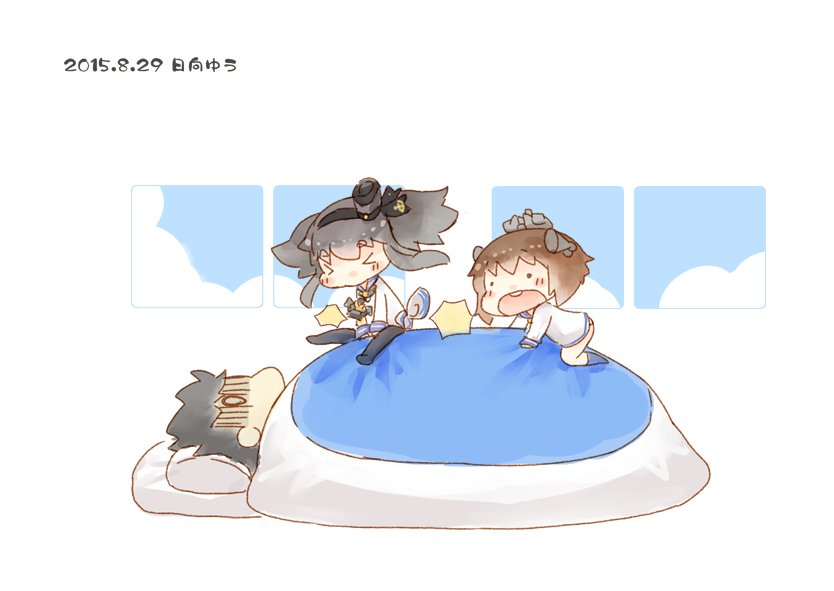 admiral, yukikaze, and tokitsukaze (kantai collection) drawn by hinata_yuu
