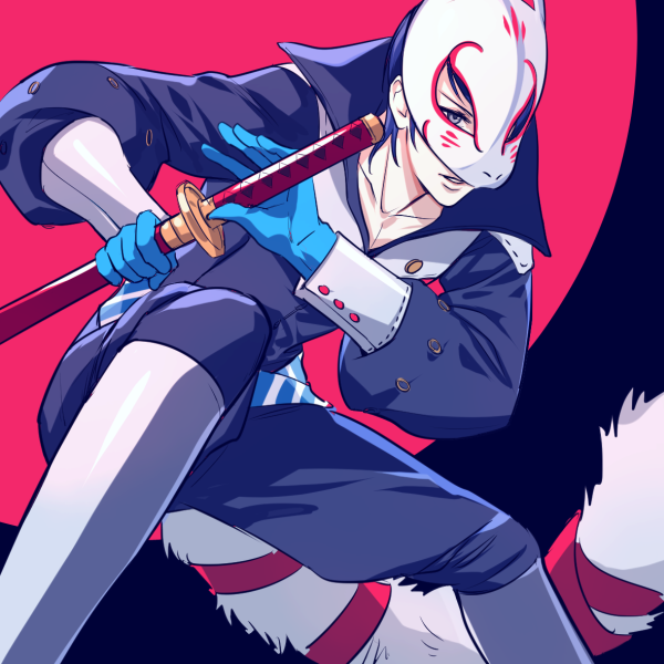 kitagawa yuusuke and fox (persona and 1 more) drawn by magatsumagic
