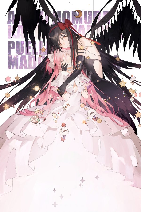 akemi homura, kaname madoka, ultimate madoka, akuma homura, anthony, and 1 more (mahou shoujo madoka magica and 1 more) drawn by starshadowmagician