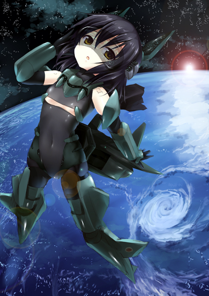 x-2 shinshin (busou shinki) drawn by arnval_yamada