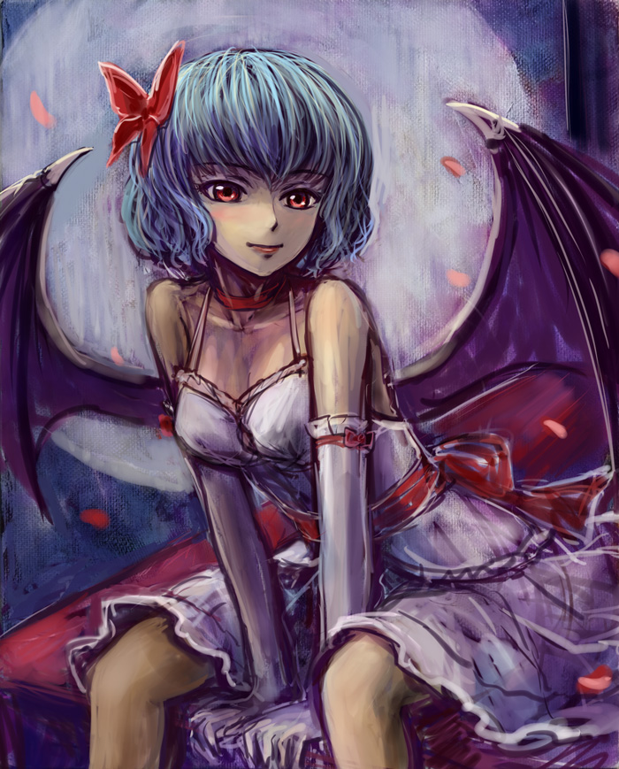 remilia scarlet (touhou) drawn by tafuto