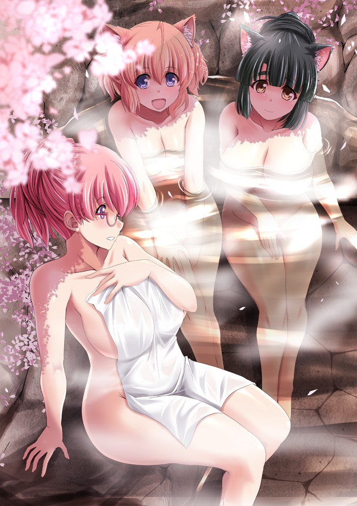 log-mi, pudding, and milk (original) drawn by tonpuu