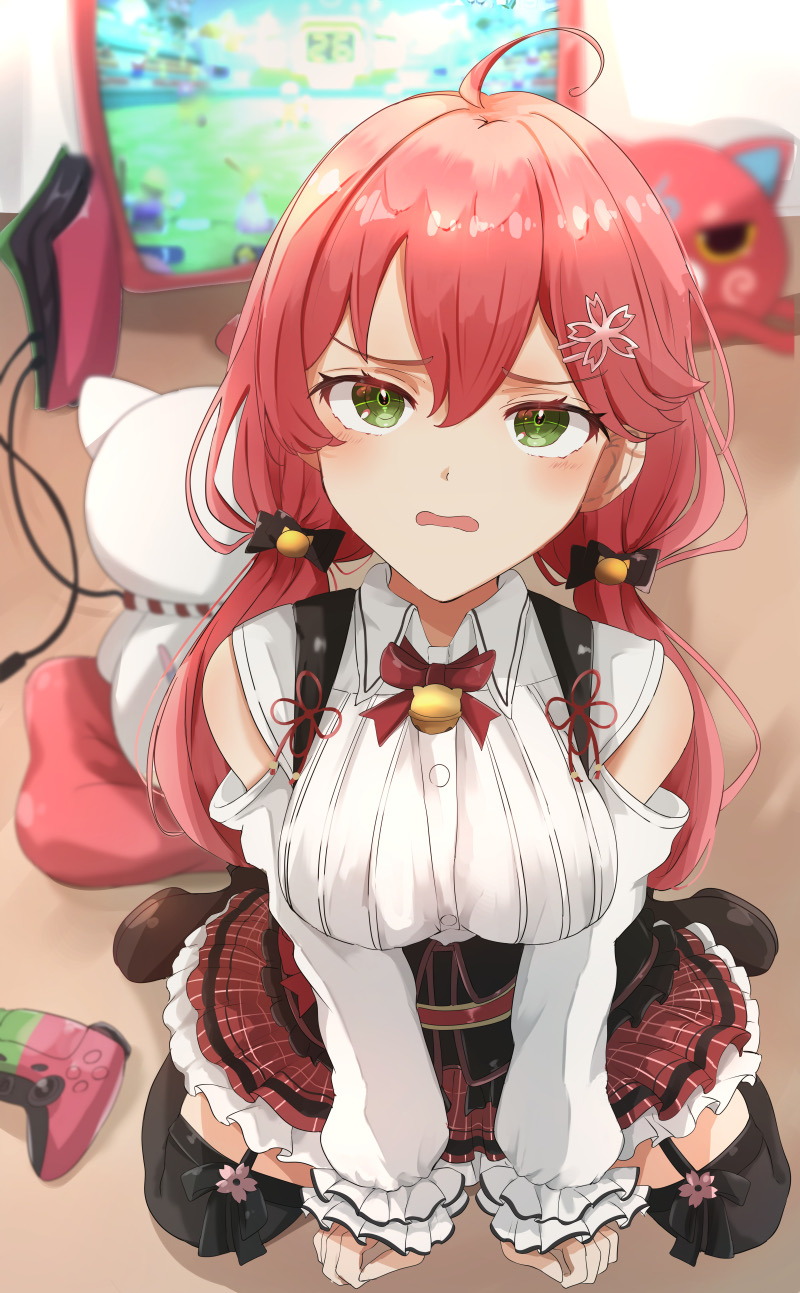 sakura miko, 35p, and kintoki (hololive) drawn by sasai_tuki