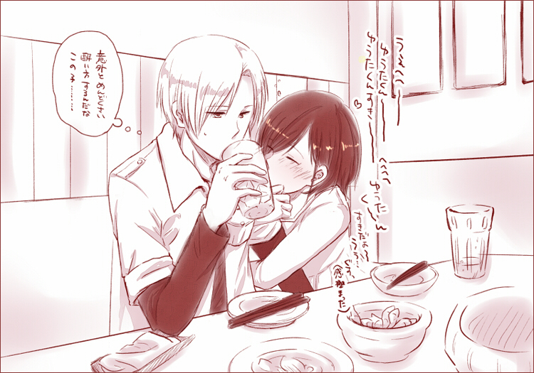 asaba yuuta and takahashi rina (kimi to boku) drawn by kana-ak