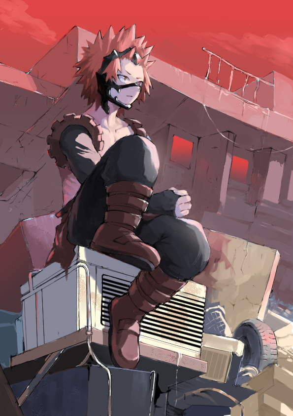 kirishima eijiro (boku no hero academia) drawn by zonozonotk