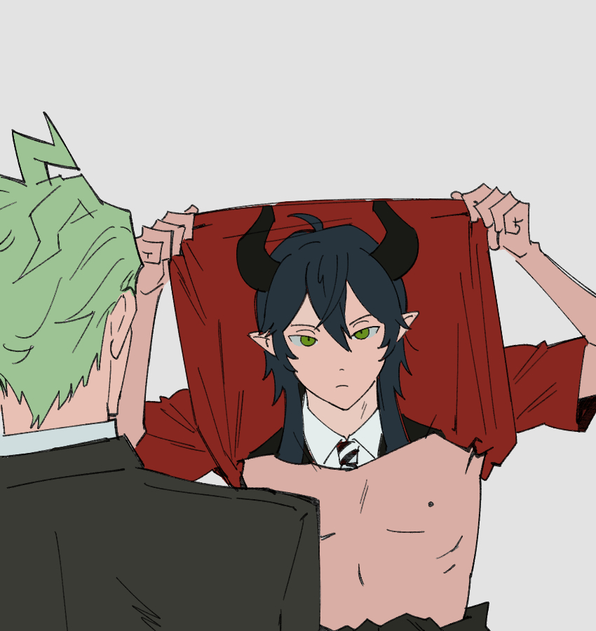 ace trappola, malleus draconia, and sebek zigvolt (twisted wonderland) drawn by guu_(hakahonoo)