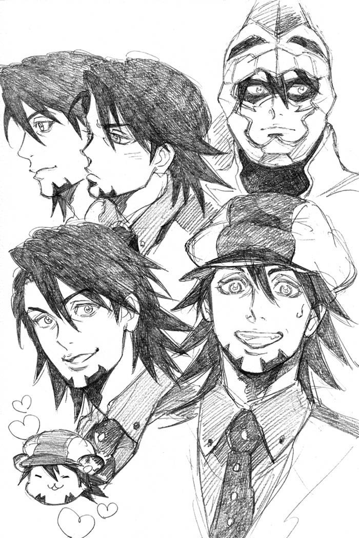 kaburagi t. kotetsu and wild tiger (tiger & bunny) drawn by bud_(korovsme)