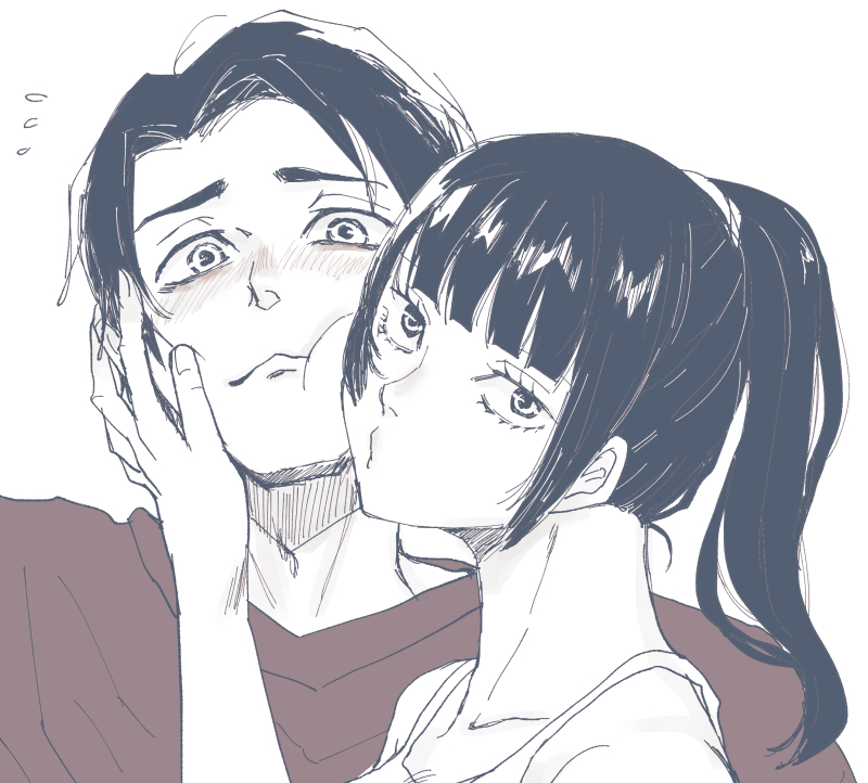 zen'in maki and okkotsu yuuta (jujutsu kaisen) drawn by keh