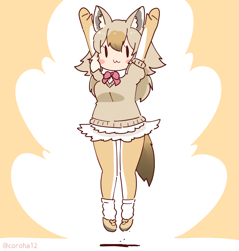 african golden wolf (kemono friends and 1 more) drawn by coroha