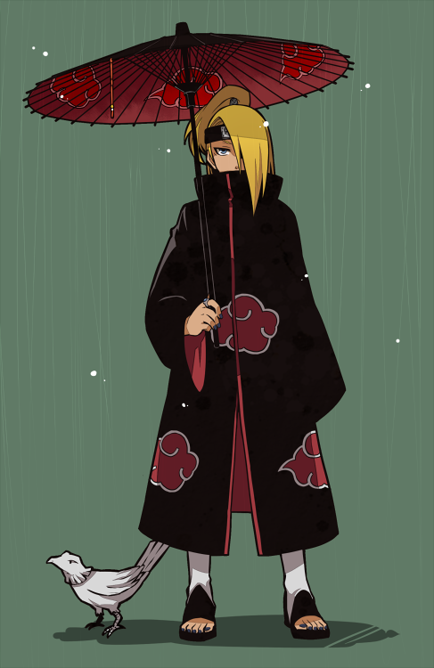 deidara (naruto and 1 more) drawn by yosakuh