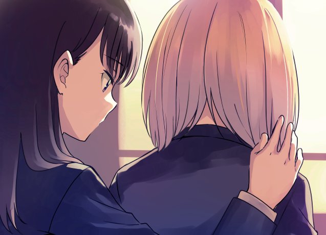 takarada rikka and shinjou akane (gridman universe and 1 more) drawn by niina_ryou