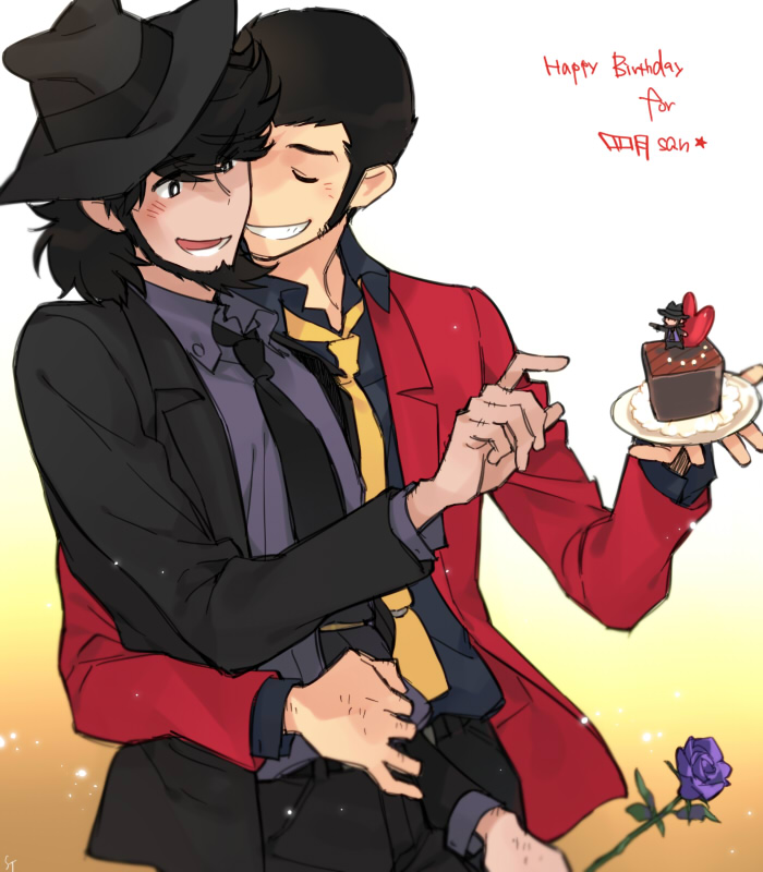 arsene lupin iii and jigen daisuke (lupin iii) drawn by toujou_sakana