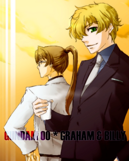 graham aker and billy katagiri (gundam and 1 more)