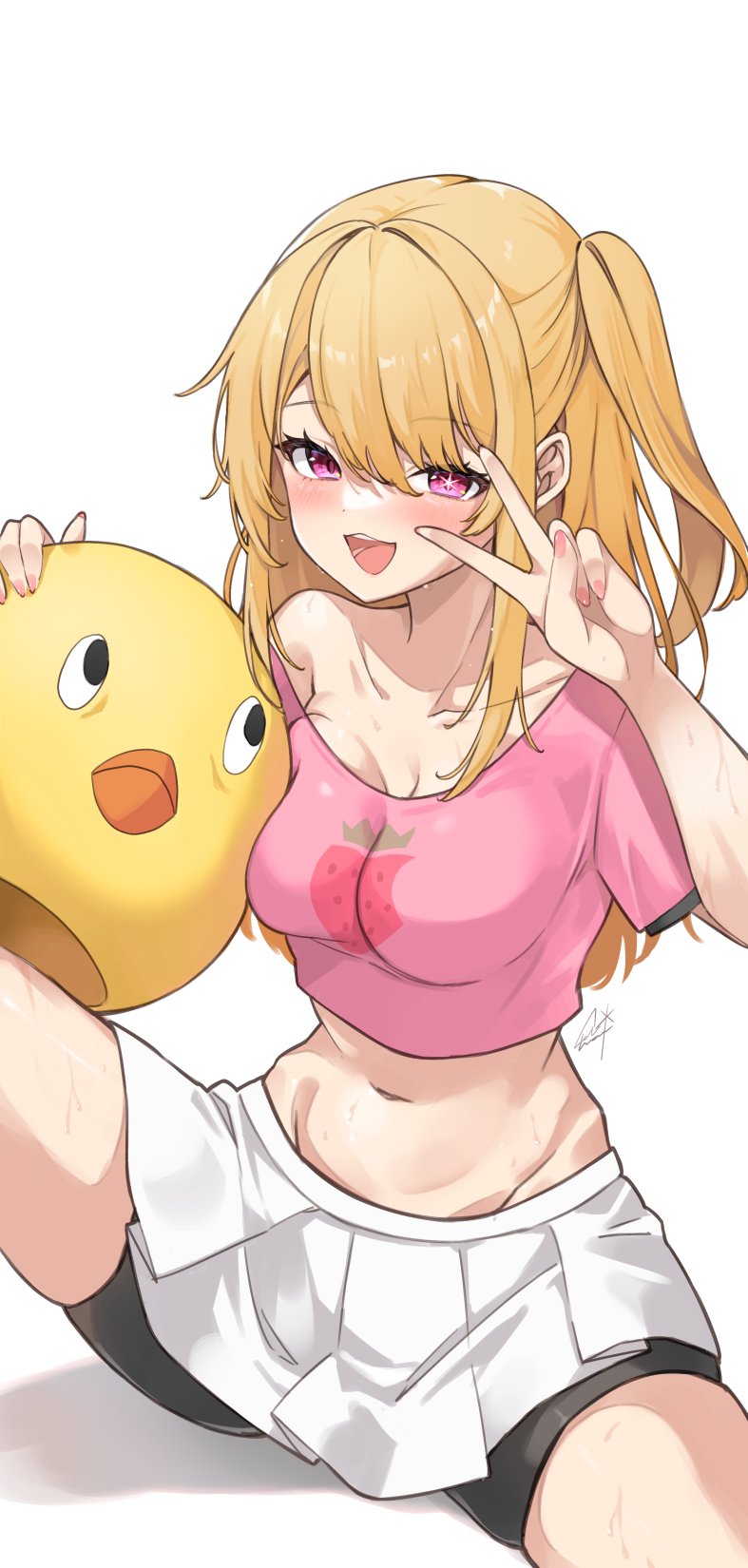hoshino ruby (oshi no ko) drawn by yaki_mayu