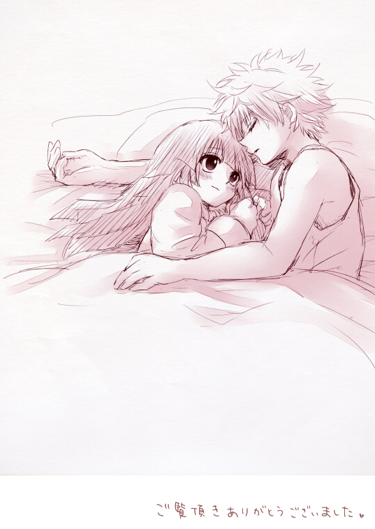 killua zoldyck and alluka zoldyck (hunter x hunter) drawn by kuro_(tsumito)