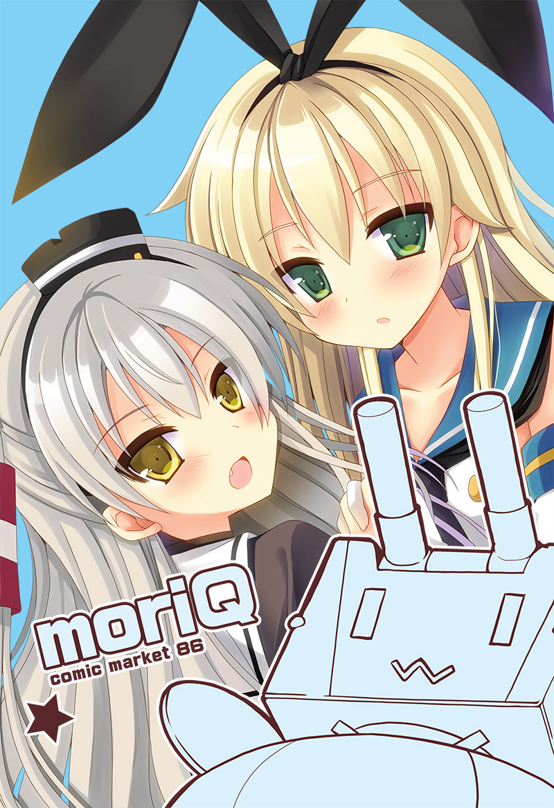 shimakaze, amatsukaze, and rensouhou-chan (kantai collection) drawn by mori_airi