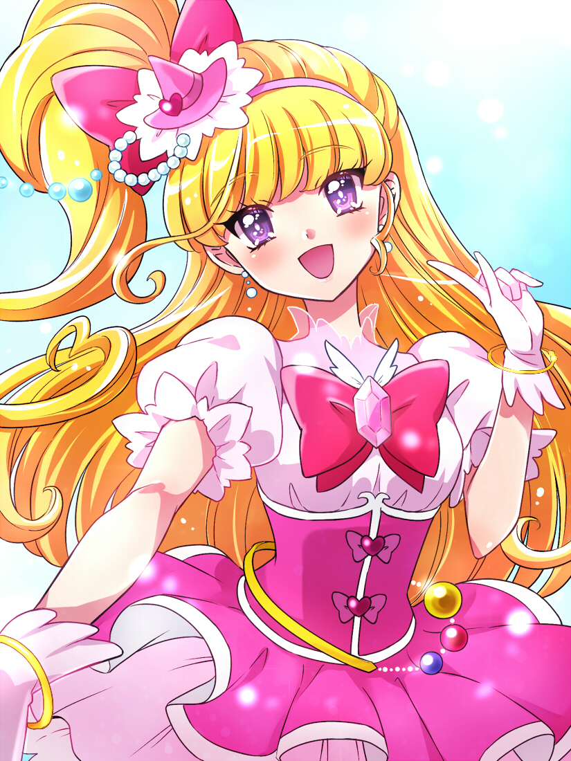 asahina mirai and cure miracle (precure and 1 more) drawn by kagami_chihiro